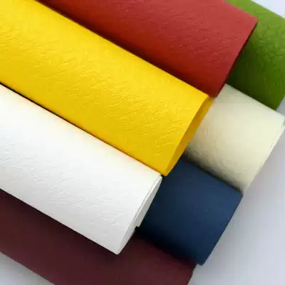 Full open Korean style plain texture packaging special paper book leather paper business gift decoration material art paper woven pattern