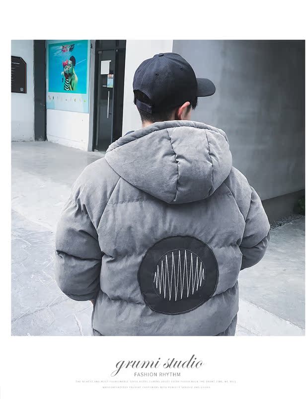 Áo khoác nam mùa đông mới quần áo cotton cotton ngắn thời trang sinh viên thời trang Hàn Quốc áo khoác đệm ấm 2018 áo dạ nam hàn quốc