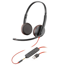 Plantronics Plantronics C3225 binaural USB 3 5 head-mounted noise reduction with wheat wired computer headset