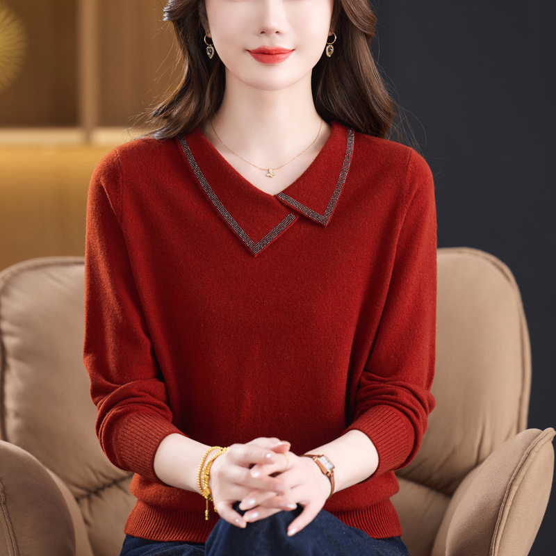 Elegant and Stylish Women's 100% Pure Cashmere Inner Sweater, New Women's Knit Pullover Top