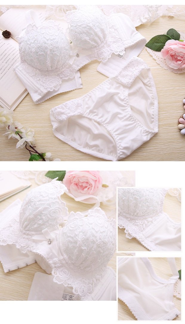 Sexy ren không có áo ngực tập hợp áo ngực nhỏ dày lên để nhận sữa chống lại sự rủ xuống trên cô gái đồ lót ao lót cho con bú