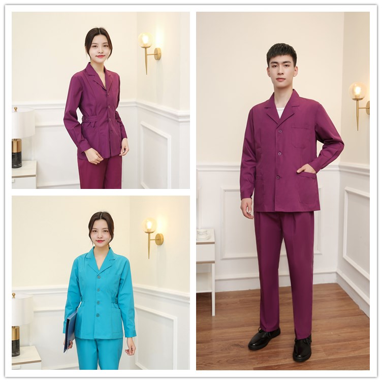 South Dingell white coat with long sleeve woman two sets two-piece suit Long sleeve dental drugstore male doctor's clothes