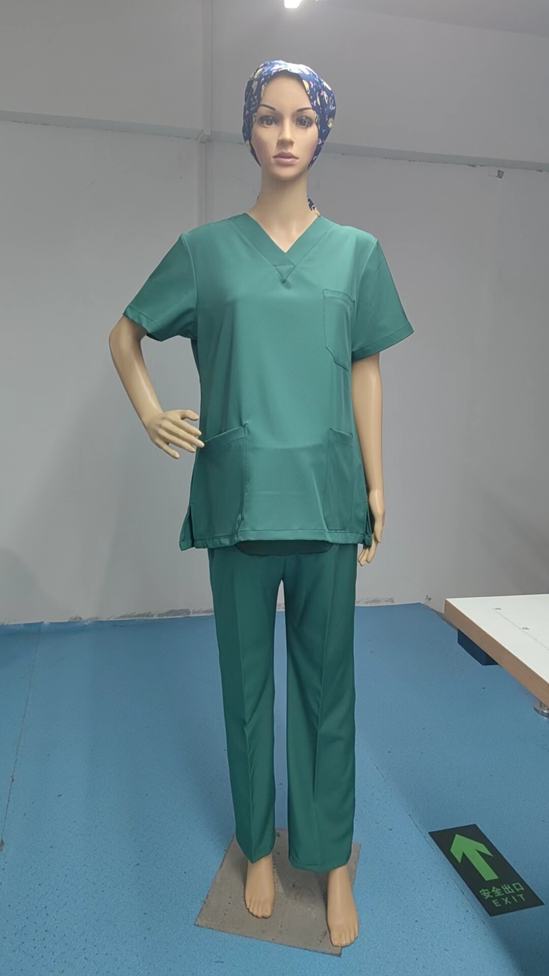 弹力托腹裤护士孕妇裤手术室手术衣医护刷手服女短袖速干医生服 — 17