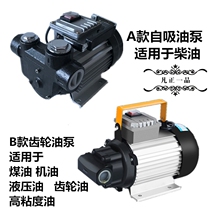 220V small self-priming gear oil pump diesel kerosene oil high viscosity electric pump hydraulic oil pump