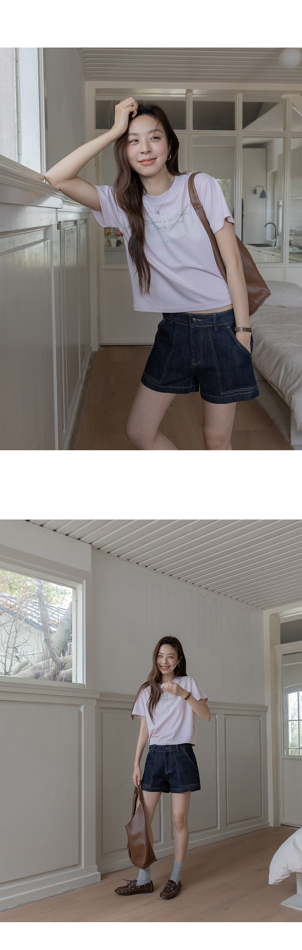 VNOOK женская футболка с высокой талией короткого кроя с короткими рукавами 2026 весна-лето новая вязаная слегка свободная с принтом круглый вырез стройнящая блузка