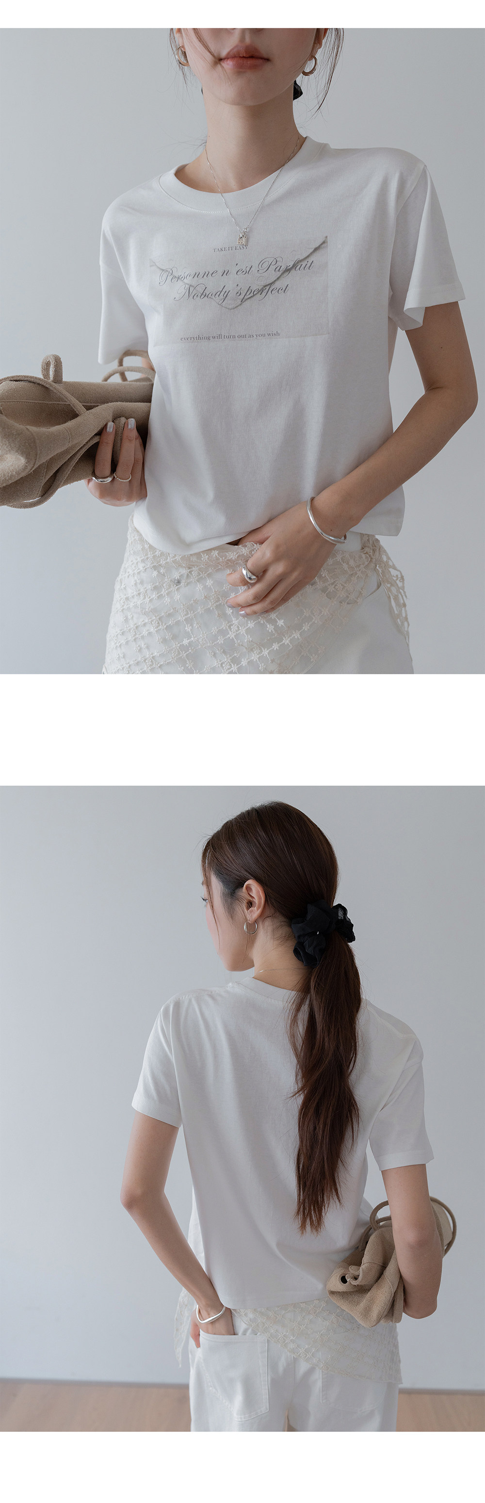 VNOOK женская футболка с высокой талией короткого кроя с короткими рукавами 2026 весна-лето новая вязаная слегка свободная с принтом круглый вырез стройнящая блузка