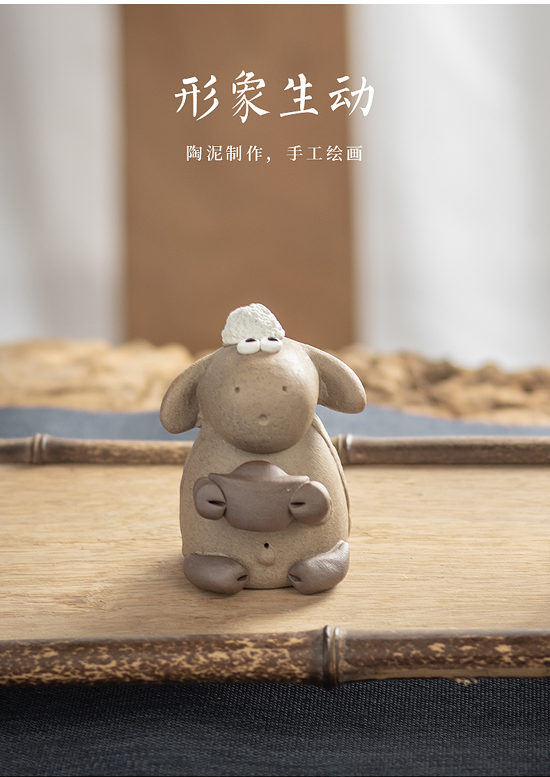 Chinese zodiac tea pet day game play jingdezhen ceramic tea tea tray was small place can be a creative hydraulic fortune