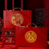 Подарочная копилка для помолвки, свадебная золотая коробка, подарочная коробка для помолвки, коробка для помолвки на 10 000 юаней, коробка для помолвки на 100 000 юаней, принадлежности для подготовки к свадьбе