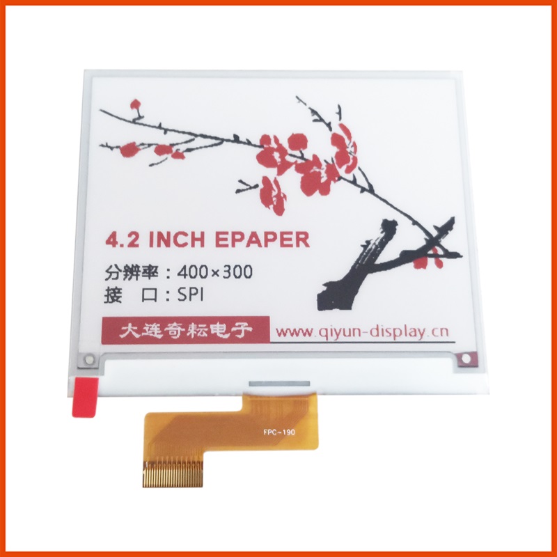 4 2 inch ink screen module EPD cardboard screen black and white and three color electronic paper display QYEG0420RWS19A