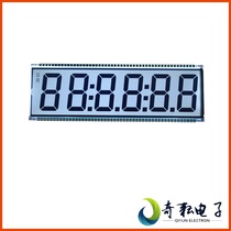 Dalian Qiyun tanker display 6-bit 8-field LCD screen digital display segment code time LCD screen EDS825