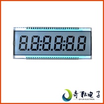 Dalian Qiyun 6-bit 8-character TN segment LCD LCD screen wide temperature segment code LCD LCD display screen EDS810