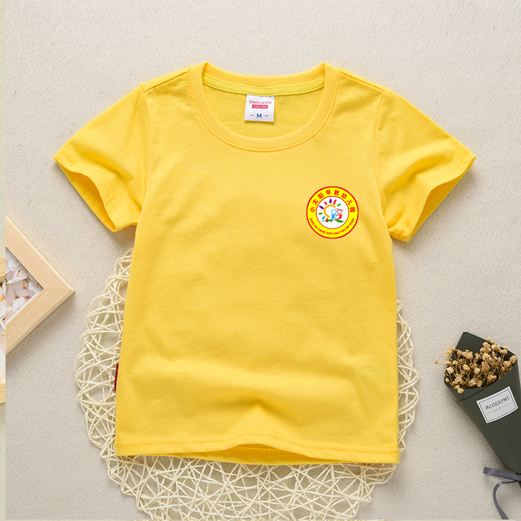Trang phục sân vườn mẫu giáo mùa hè thể thao đồng phục cotton tùy chỉnh tay áo ngắn tùy chỉnh lớp lớn lớp nhỏ trường tiểu học ngọn chân váy trẻ em