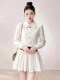 Elegant White Shirt Dress for Women, Waist-Cinching, with a Turn-Down Collar, New Trendy Style for Summer 2026