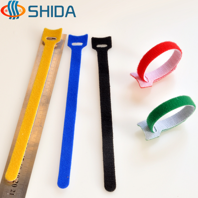 T-shaped velcro cable ties Hook hair The same body back-to-back bundled with computer wiring harness data cable storage and finishing cable strap