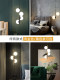 Bedside Small Pendant Light, New Style for Bedroom, Atmospheric Main Bedroom Long Pendant Light, Background Wall Single/Double Multi-Head Room Decoration Pendant Light