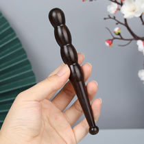Purple sandalwood acupoint facial massage stick tendon pulling foot therapy hand therapy stick sole pressing tool facial acupoint pen