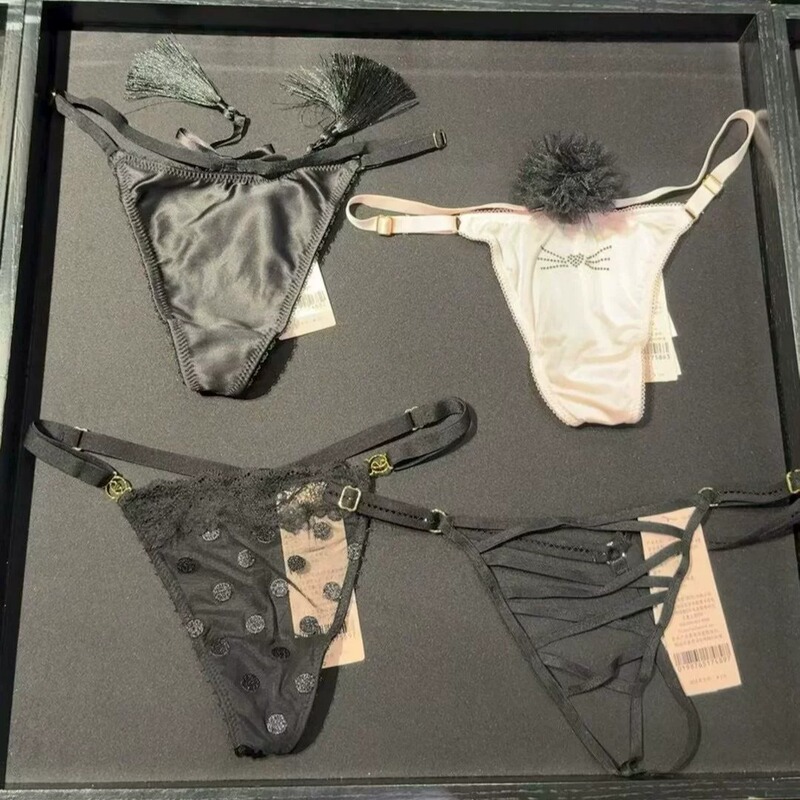 Victoria's Secret Thong Lace Sheer Milk Silk with Lace Hookwork in Stock 2026