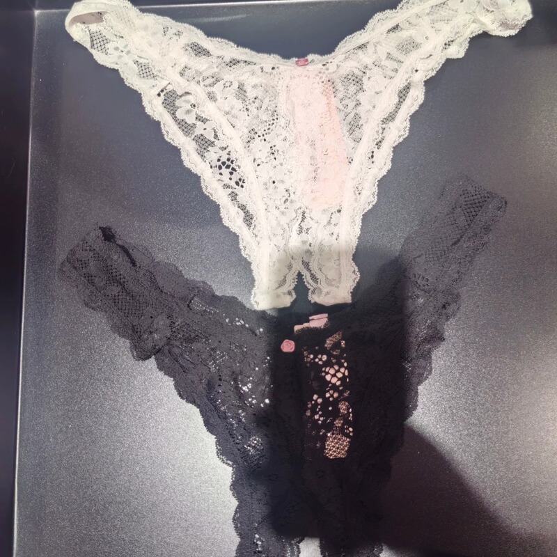 New Victoria's Secret Lace Leg-Opening Half-Crotchless Panties, Incredibly Sexy Underwear 202609