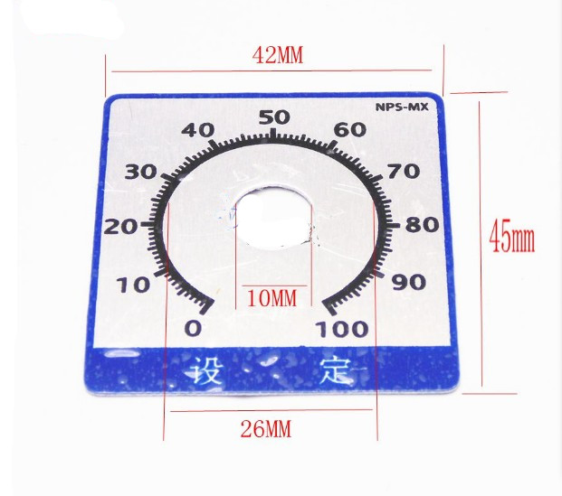 Dial 0-100 Square Potentiometer Digital Dial Digital Dial