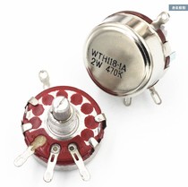 Precision single turn wire wound potentiometer WH118 2W 470 Ohms 1K 2K2 4K7 10K 22K