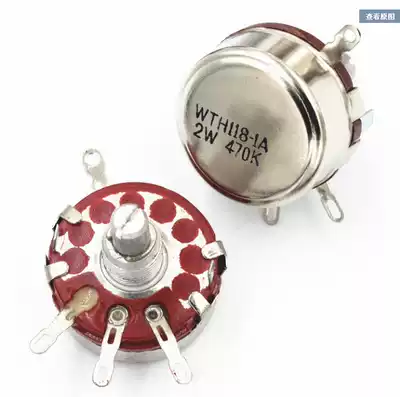 Precise turn wirewound potentiometer WH118 2W 470 ohms 1K 2K2 4K7 10K 22K