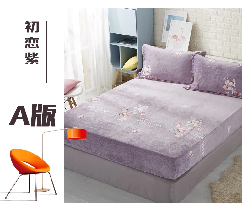 Giường nhung pha lê 笠 chiều rộng 90x100x120x135x150x180x200 dài trải giường 190x220 falais Ga phủ giường Everon