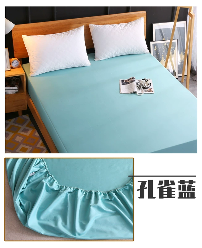 60 dài staple bông màu rắn giường bìa 3 4 5 6 7 8 9 10 cm mỏng màu nâu mat giường trắng bột màu xám màu xanh tím