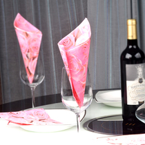 Factory Colour printed napkin Napkins Aperitif aperitif aperitif aperitif aperitif aperitif Napkins Wedding Wedding Banquet Pink Roses