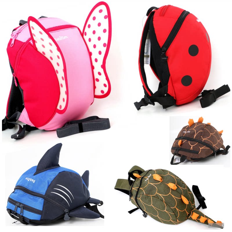 Kindergarten school bag 1-2-3 years old Korean version children male and female baby male and female anti-loss travel scapegoat with traction rope new product