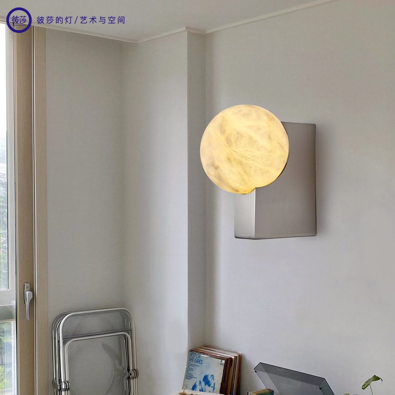 Vintage Bauhaus Marble Wall Lamp Italian Minimalist Danish Journey Designer Lamp Decorative Atmosphere Model Room