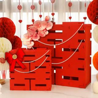 结婚房大号立体喜字落地拍照订婚宴婚礼装饰布置装扮用品客厅摆件