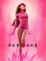 Invincible Boy Ava Atom eve Pink Lycra Body Tight Cosplay Play Clothing