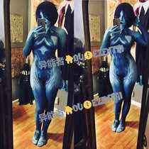 Halo Halo 4 5 Cortana zentai tights Halo Cortana Cosplay coveralls