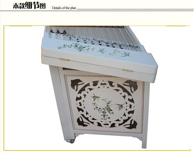 Nhà máy sản xuất trực tiếp dụng cụ sứ dulcimer màu trắng và trắng 404 dulcimer để gửi hộp kệ - Nhạc cụ dân tộc đàn cổ cầm giá bao nhiều