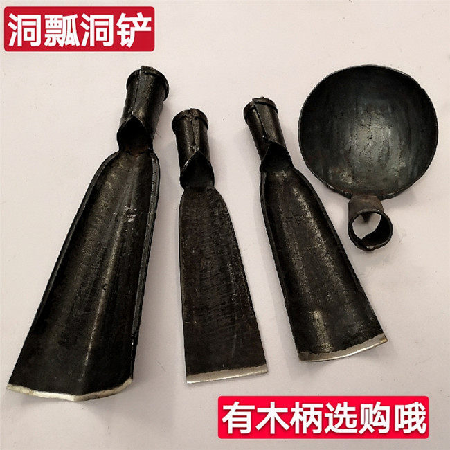 Semi-circular hole shovel hole scoop Parallel straight shovel Non-hole spoon Luoyang shovel style machine pressure hand-made