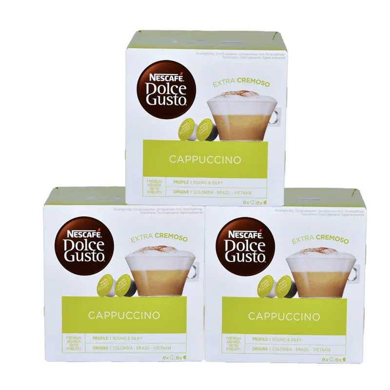 [3 коробки] Капсулы Nestlé кофе подходят для кофемашины Nestlé Dolce Gusto