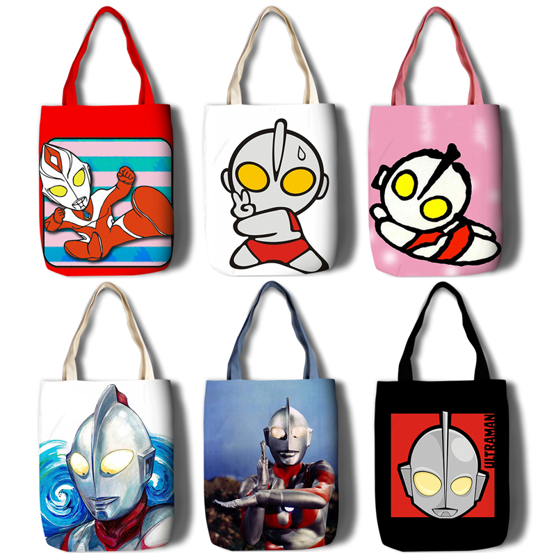 Japanese salted egg Superman Superman di Carsyan Ottmann Ultraman Ultraman shopping bag canvas single shoulder bag bag