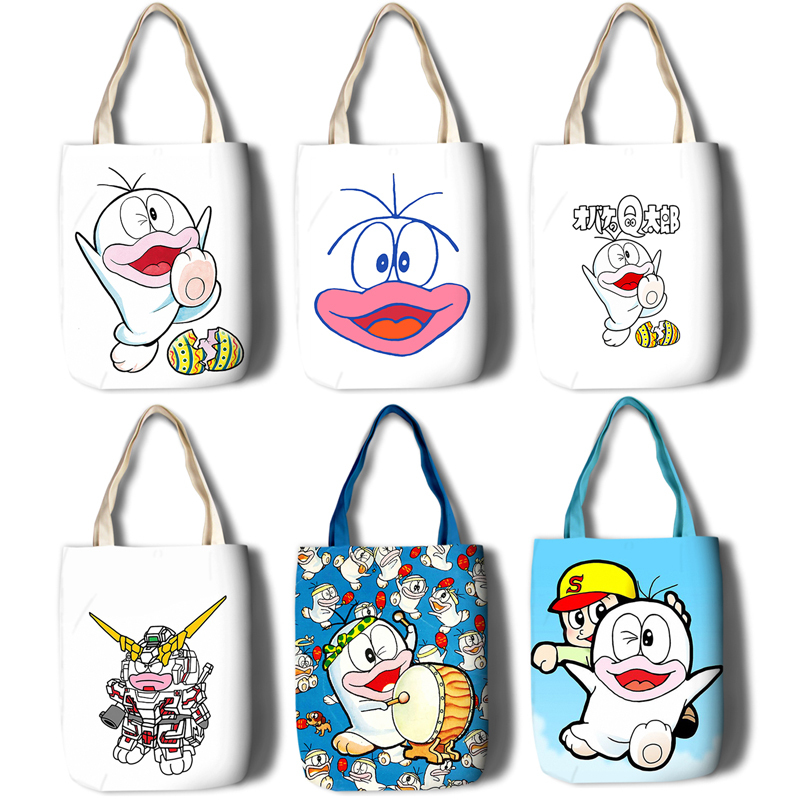 Q Taro, the Little Ghost, Cute Canvas Bag, Shopping Bag, Shoulder Bag