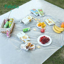 Portable disposable picnic cushion outdoor camping waterproof thickened table cloth Home rectangular non-woven square table cloth