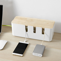 Multifunction Set Line Box Living room Large capacity Desktop platoon plug-in charger Power data line Containing Box Line theorizer