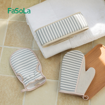 Rubbing towel gloves bathing towel double-sided frosted rubbed Mud Artifact household male lady does not hurt back pull back strip