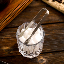 Thickened Stainless Steel Ice Clip Squared Sugar Clip Small Food Clip Whisk Beer Fruit Lemon Ice Grain Ice Cubes Clips