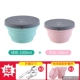 Nhật Bản du lịch gấp silicone bát du lịch xách tay kính thiên văn ăn liền bát có nắp trẻ em ra ngoài ăn trưa dã ngoại hộp - Hộp cơm điện sưởi ấm
