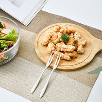 Japan 304 Stainless Steel Fruit Fork Suit Cake Dessert Snack Small Fork Creative Home Fruit Sign Fruit Inserts