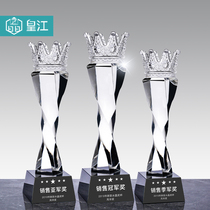 Good husband crown crystal trophy custom Boyfriend excellent staff male and female friendly wife creative trophy custom