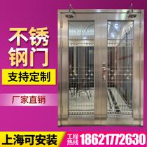 304 stainless steel glass door customized stainless steel gate security door steel door fire door fire door manufacturer