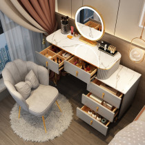 Light and luxurious dresser Bedrooms modern minimalist Makeup Bench Solid Wood Nets Red Ins Wind Makeup Table Containing Cabinet Upscale