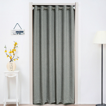 Door curtain partition curtain non-perforated fabric decoration home spring summer autumn and winter season bedroom curtain thickened air conditioning windshield