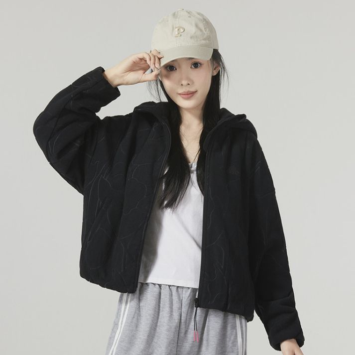 Adidas Imitation Cashmere Jacket Autumn and Winter Outdoor Windproof Warm Loose Fleece Jacket Ip7049