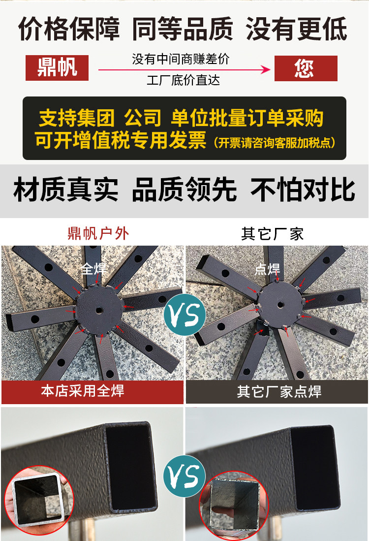 Outdoor advertising tent four-legged canopy open air pavilion activity tent umbrella outdoor garden villa courtyard awning